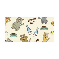 Happy Cats Pattern Background Yoga Headband