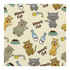 Happy Cats Pattern Background Banner And Sign 3  X 3 