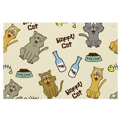 Happy Cats Pattern Background Banner And Sign 6  X 4 