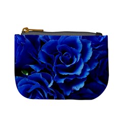 Blue Roses Flowers Plant Romance Blossom Bloom Nature Flora Petals Mini Coin Purse