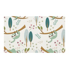 Pattern Sloth Woodland Banner And Sign 5  X 3 