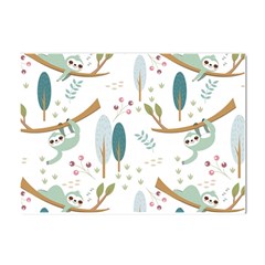 Pattern Sloth Woodland Crystal Sticker (a4)