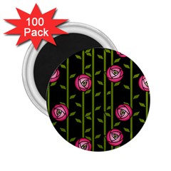 Abstract Rose Garden 2 25  Magnets (100 Pack) 