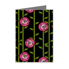 Abstract Rose Garden Mini Greeting Card