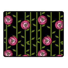 Abstract Rose Garden Fleece Blanket (small)