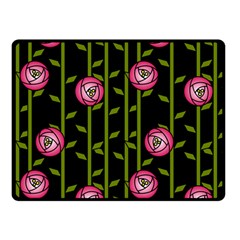 Abstract Rose Garden Two Sides Fleece Blanket (small)