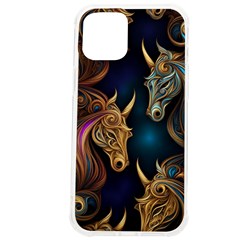 Pattern With Horses Iphone 12 Pro Max Tpu Uv Print Case