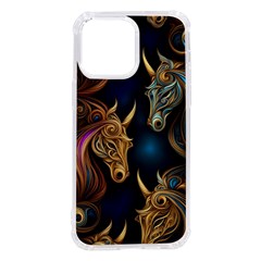 Pattern With Horses Iphone 14 Pro Max Tpu Uv Print Case