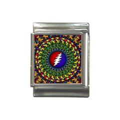 Grateful Dead Bear Pattern Italian Charm (13mm)