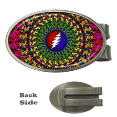 Grateful Dead Bear Pattern Money Clips (oval) 