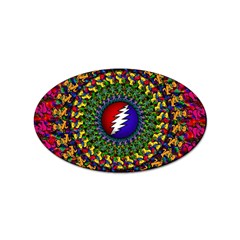 Grateful Dead Bear Pattern Sticker (oval)