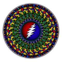 Grateful Dead Bear Pattern Wireless Fast Charger(white)