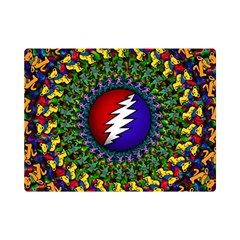 Grateful Dead Bear Pattern Premium Plush Fleece Blanket (mini)