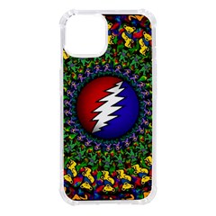 Grateful Dead Bear Pattern Iphone 14 Tpu Uv Print Case