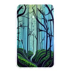 Nature Outdoors Night Trees Scene Forest Woods Light Moonlight Wilderness Stars Memory Card Reader (rectangular)