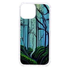 Nature Outdoors Night Trees Scene Forest Woods Light Moonlight Wilderness Stars Iphone 13 Mini Tpu Uv Print Case