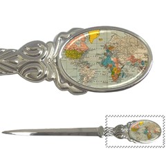 Vintage World Map Letter Opener