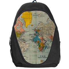 Vintage World Map Backpack Bag