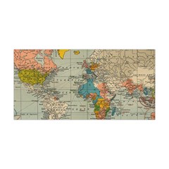 Vintage World Map Yoga Headband