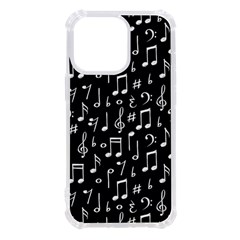 Chalk Music Notes Signs Seamless Pattern Iphone 13 Pro Tpu Uv Print Case