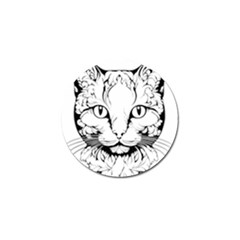 Cat - Artistic Paper Cut Golf Ball Marker (10 Pack)