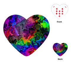 Pride Marble Playing Cards Single Design (heart)