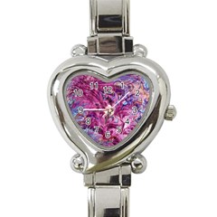 Fuchsia Blend Heart Italian Charm Watch