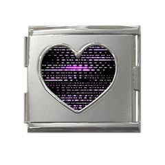 Purplestars Mega Link Heart Italian Charm (18mm)