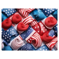 Us presidential election colorful vibrant pattern design  Two Sides Premium Plush Fleece Blanket (Baby Size)