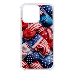 Us presidential election colorful vibrant pattern design  iPhone 13 Pro TPU UV Print Case