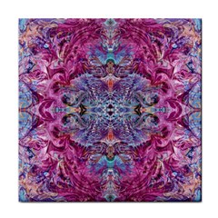 Fuchsia Blend June Face Towel by kaleidomarblingart