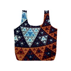 Fractal Triangle Geometric Abstract Pattern Full Print Recycle Bag (s)