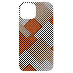 Abstract Pattern Line Art Design Decoration Iphone 14 Black Uv Print Case by Ravend
