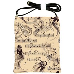 Musical Swirls Ladies Shoulder Sling Bag