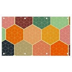 Abstract Hex Hexagon Grid Pattern Honeycomb Banner And Sign 7  X 4 