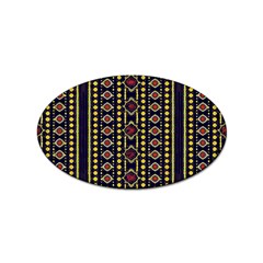 Background Art Pattern Design Sticker Oval (10 Pack)