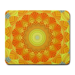 Sunshine Sunny Sun Abstract Yellow Large Mousepad