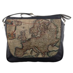 Old Vintage Classic Map Of Europe Messenger Bag