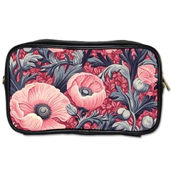 Vintage Floral Poppies Toiletries Bag (one Side) by Grandong