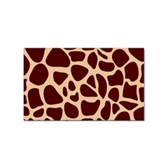 Animal Print Girraf Patterns Sticker Rectangular (100 Pack)