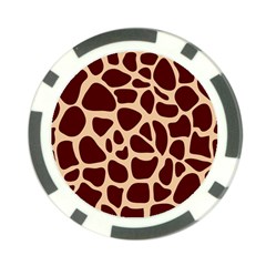 Animal Print Girraf Patterns Poker Chip Card Guard