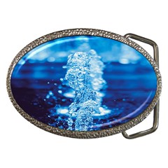 Water Blue Wallpaper Belt Buckles