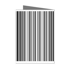 Barcode Pattern Mini Greeting Cards (pkg Of 8)