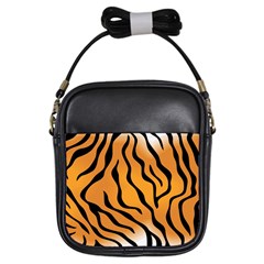 Tiger Skin Pattern Girls Sling Bag