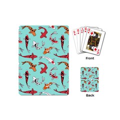 Pattern With Koi Fishes Playing Cards Single Design (mini)
