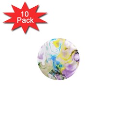 Watercolour Watercolor Paint Ink 1  Mini Magnet (10 Pack) 