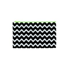 Wave-black White Cosmetic Bag (XS)