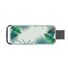 Illustrations Foliage Background Border Portable Usb Flash (one Side)