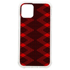 Pattern Black Red Iphone 12 Mini Tpu Uv Print Case	 by 2607694c