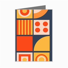 Square Shapes Pattern Design Mini Greeting Card